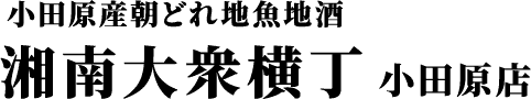 小田原産朝どれ地魚地酒湘南大衆横丁 小田原店